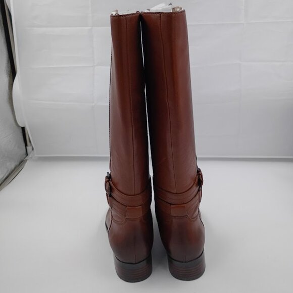 Naturalizer Reid Riding Boot in Cinnamon Leather Women's Size 8.5- Wide Calf - Picture 5 of 6